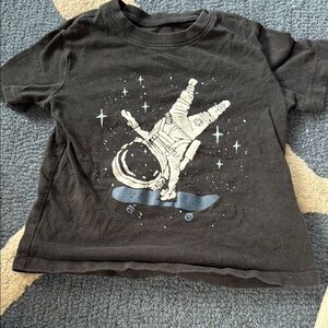 Black Astronaut Graphic Kids T-Shirt